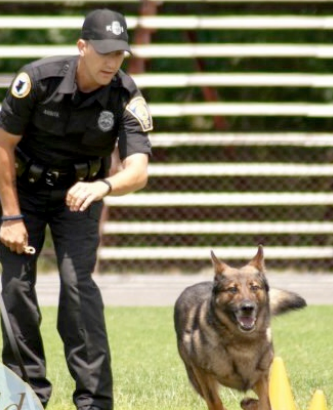 Officer Scott Ardita and his partner, Lou.