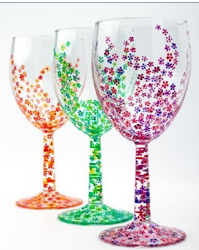 Paint your own elegant wine glass, and more.