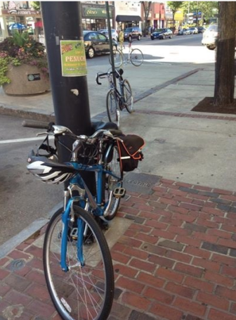 Safest bet for your bike is chaining it to a pole. 