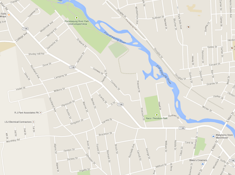 Map of Varney Street in Manchester, NH