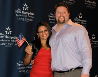 Alessandra Rosa, born in Brazil, and her husband, Kirk. Alessandra became a U.S. citizen on Sept. 19.