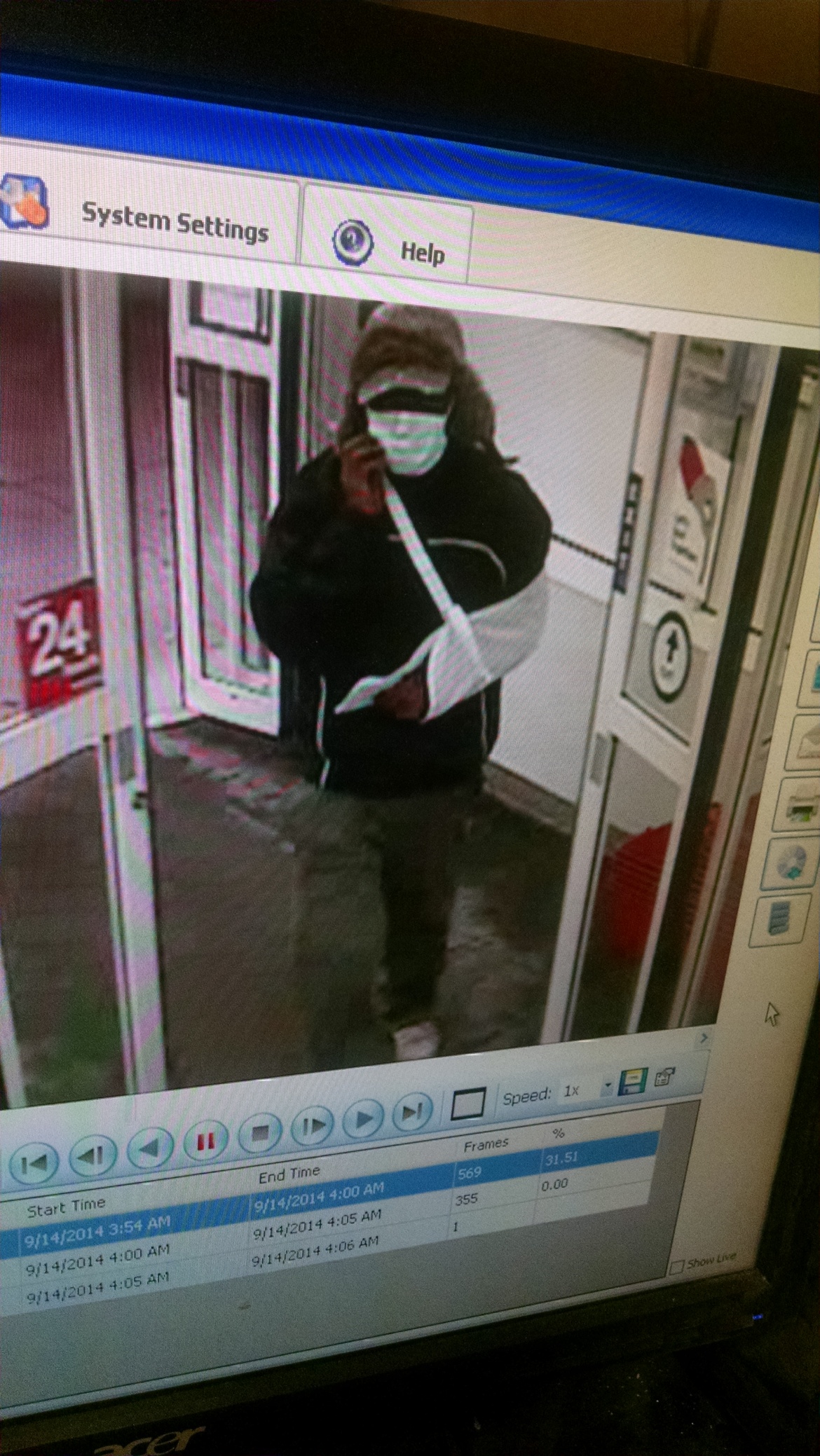 Suspect in CVS oxycodone robbery.