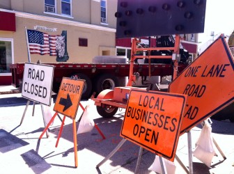 Signs, signs, everywhere construction signs.