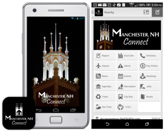 New Manchester NH Connect mobile app is live.