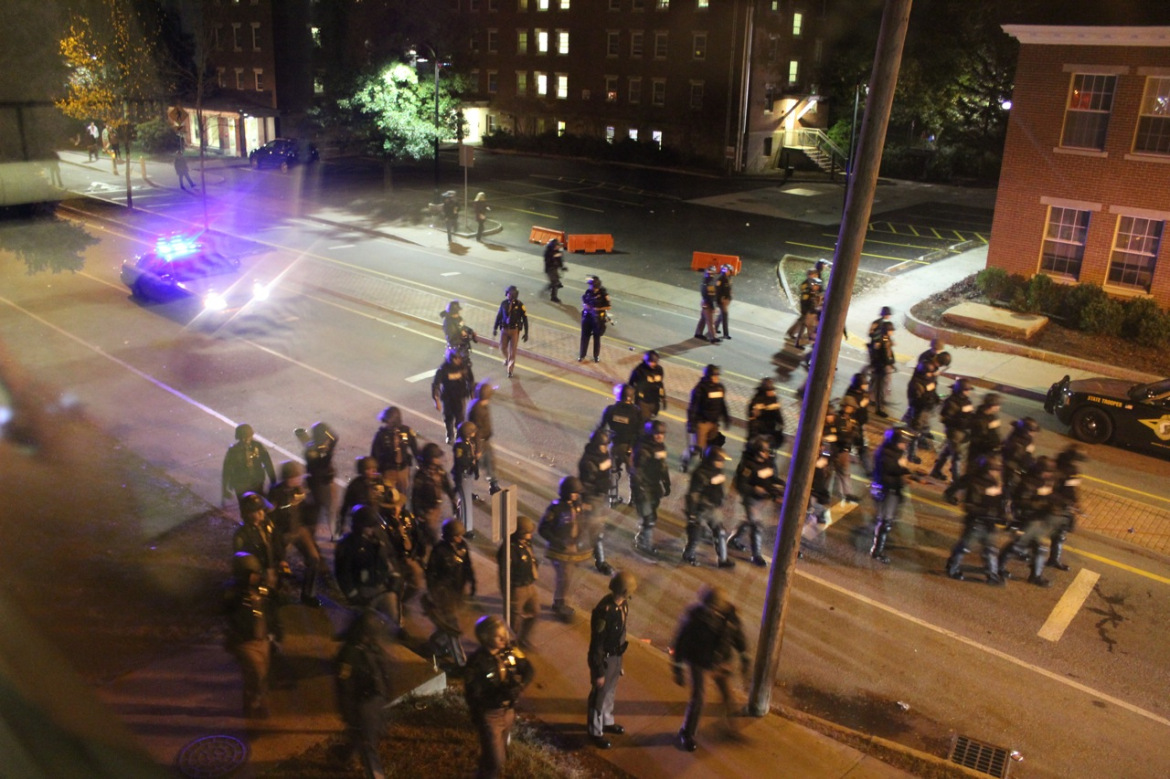 Scene from Keene Pumpkinfest riot. Credit/Rick Kfoury
