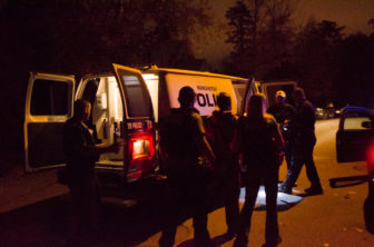 Police arrest Jeffrey Green following a standoff at a Becker Street residence.