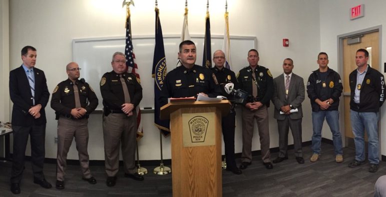 Law enforcement from various agencies worked together on a drug sweep executed Nov. 13, 2014.