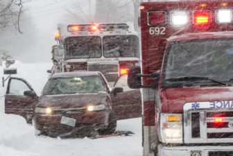 Accident scene on Huse Road Jan. 27.