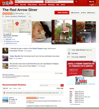 Red Arrow Diner gets some thumbs up AND down for being Adam Sandler's former hometown haunt.