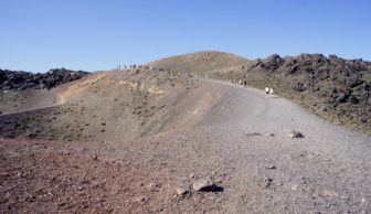 The long hike up Nea Kameni