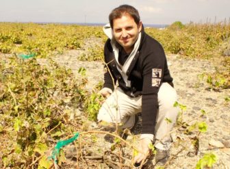 Elias at Domaine Sigalas.