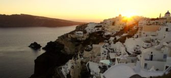 Oia at sunset