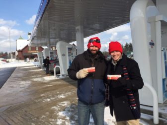 Adored Street Team members Sam Boghigian, left, and Dylan Lustig.
