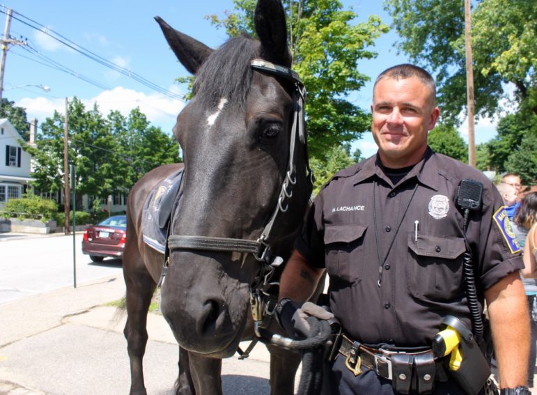Officer Marc Lachance could use a hand.