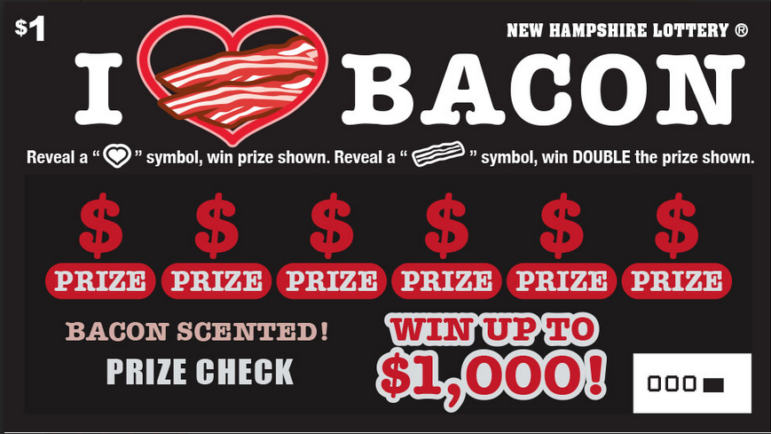 Mmm... bacon lottery ticket!