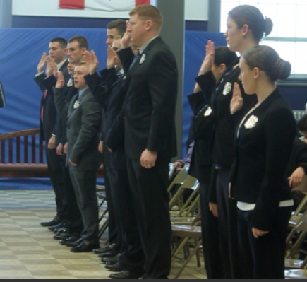 New Manchester Police Officers sworn in.