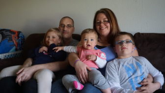 "Warrior Woman" and "Super Steve" Fox, and their children.