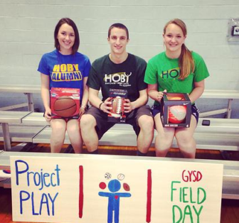 Kate Aiken, Luke Testa and Courtney Pederson.