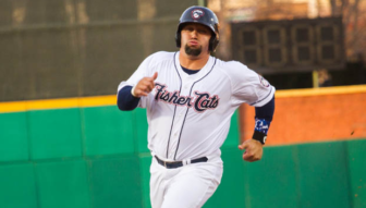 Jake Fox smacked a third-inning RBI double, but the Fisher Cats still dropped the game 4-3.