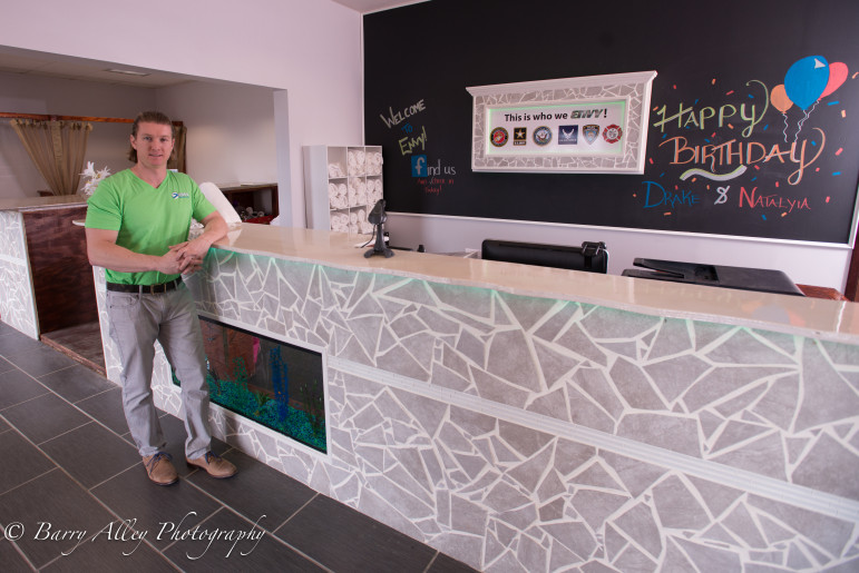 Savino Auciello has opened Envy Sports Club & Cafe on Queen City Avenue in Manchester.