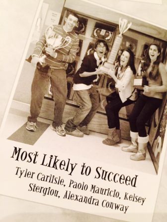 Tyler Carlisle, left, Most Likely to Succeed, Central HS Class of 2011.
