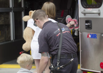 Children taken from scene of a suspected drug lab on Lake Avenue.