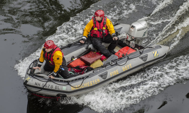 Search of the Merrimack River for a man believed to have drowned on Monday.