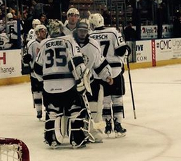 Monarchs up two games over the Penguins in the semifinals.