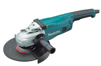Bell is accused of assaulting Anderson with an angle grinder, similar to this tool.