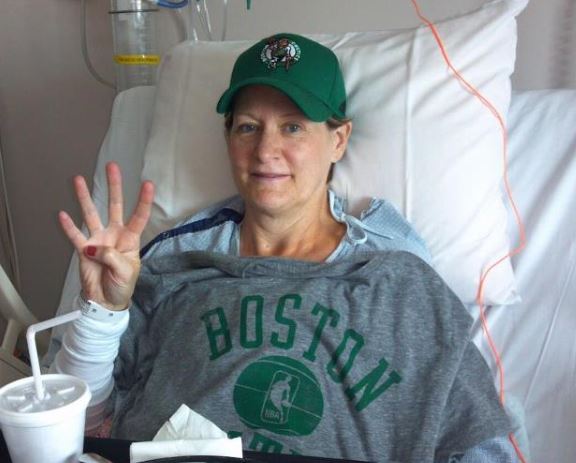 Perl 1: Carolyn Choate in 2012, following surgery.