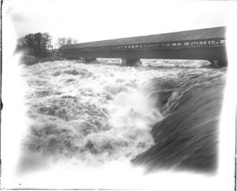 The spectacular Amoskeag Falls, second only to John Clayton's close encounters with steep staircases.