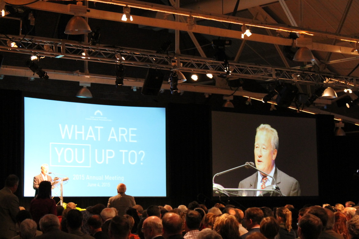 Matt Pierson, chairman of the Foundation’s Board of Directors speaks during annual meeting.