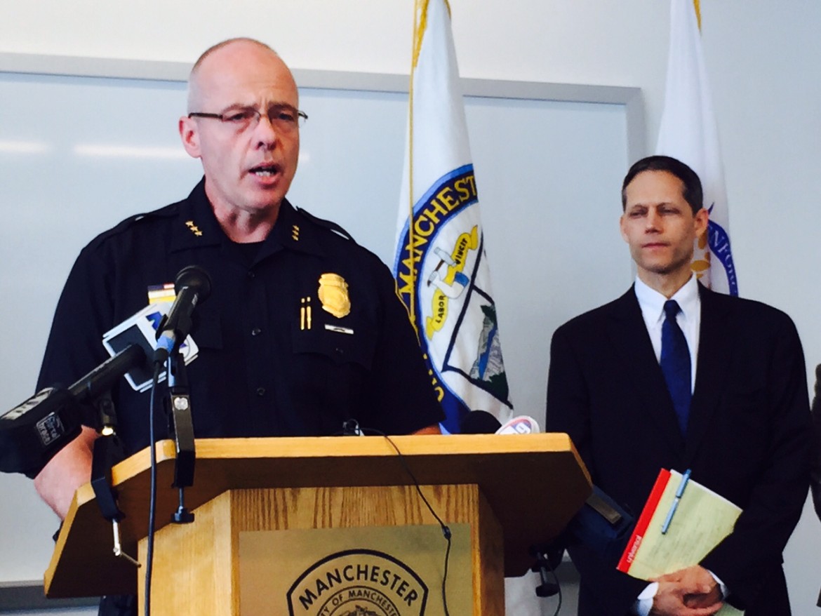 Chief Nick Willard, working on his beard, for charity.