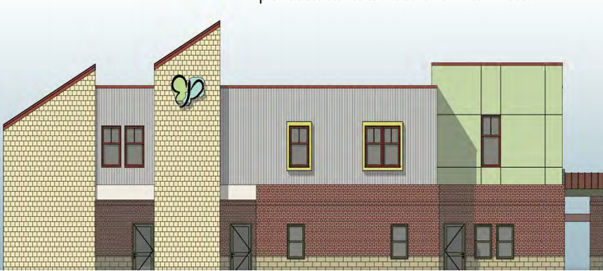 Rendering of the proposed FIT family shelter.