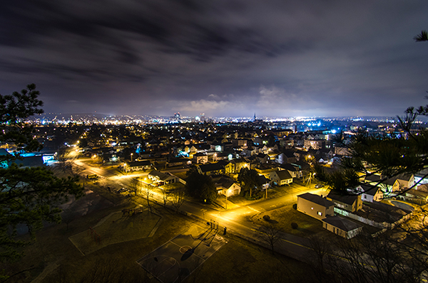 Rock Rimmon view at night.