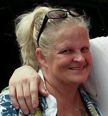 Heidi Sanderson with her son and granddaughter, a stop on the way to Farnum Center where her son is entering treatment for addiction.