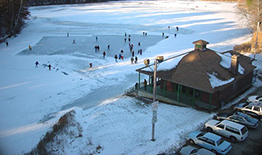 Skating on Dorr's Pond.