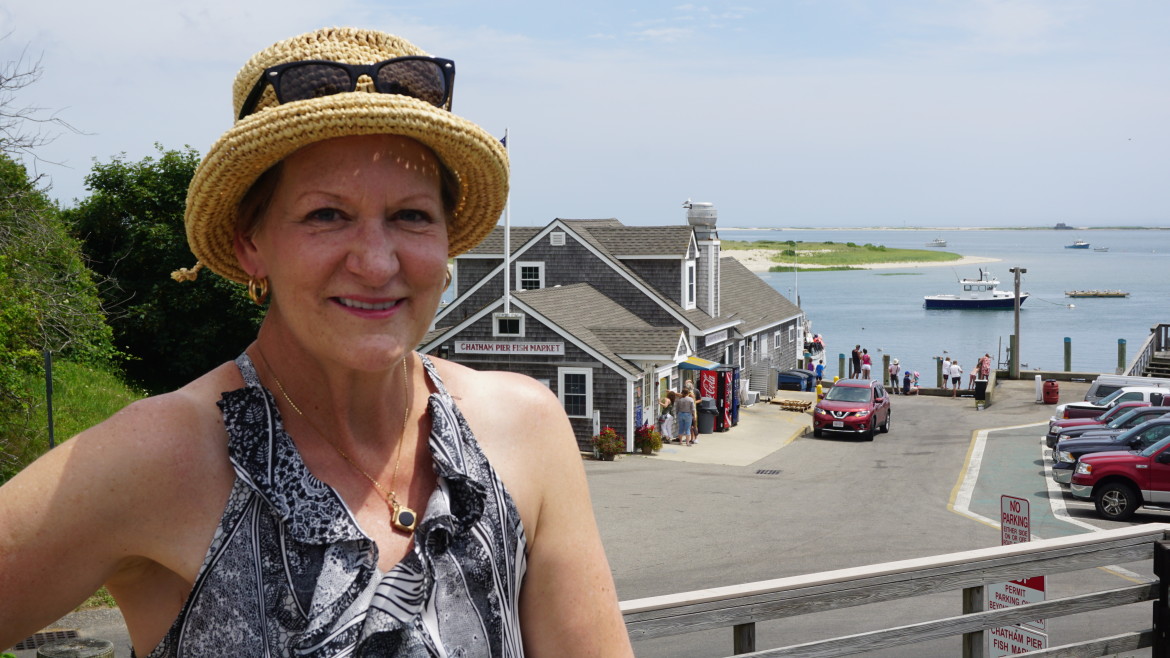 Carolyn at Chatham Pier