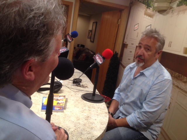 Mike Morin, left, with Jim Roach.