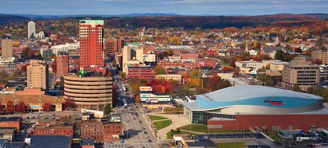 Aerial view of the city we love.