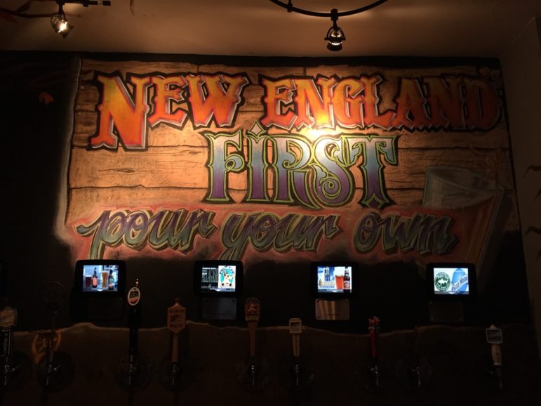 Original mural art inside the Central Ale House, part of an original concept for a neighborhood pub.
