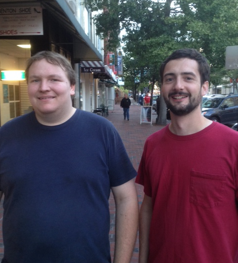 Organ builders Andy Hagberg and Ryan Bartosiewicz of Andover Organ Company.