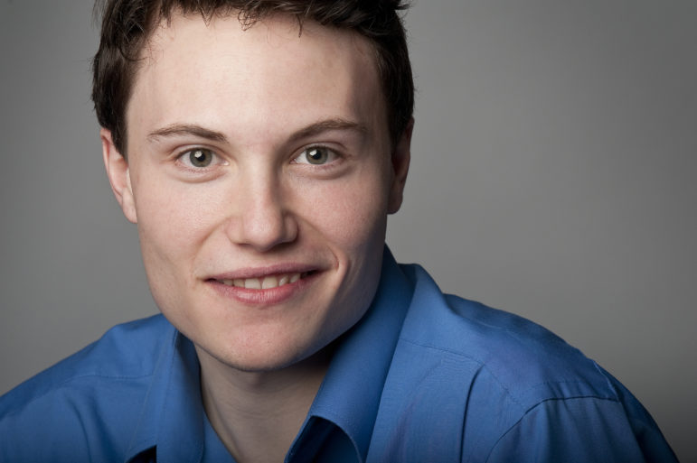 UNH grad Nick Moulton and supporting cast member in "The Buddy Holly Story."