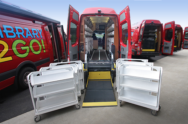 Mobile libraries bring the books to the people.