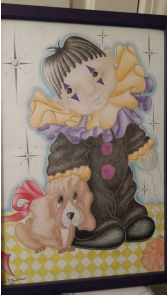 Illustration by inmate John G. sent to author Milli Knudsen.