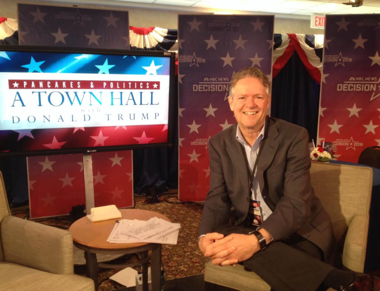 NBC announces that Mike Morin will replace Matt Lauer, who accepted Donald Trump's invitation to be his running mate. (Just kidding!) 