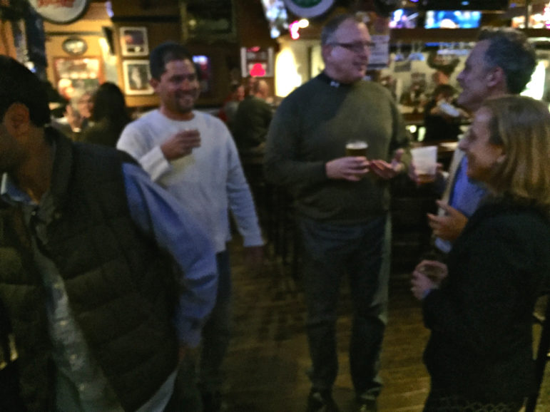 Mayoral candidate Joyce Craig, right, with from left, Jimmy Lehoux, Mike Porter and her husband, Mike Craig.
