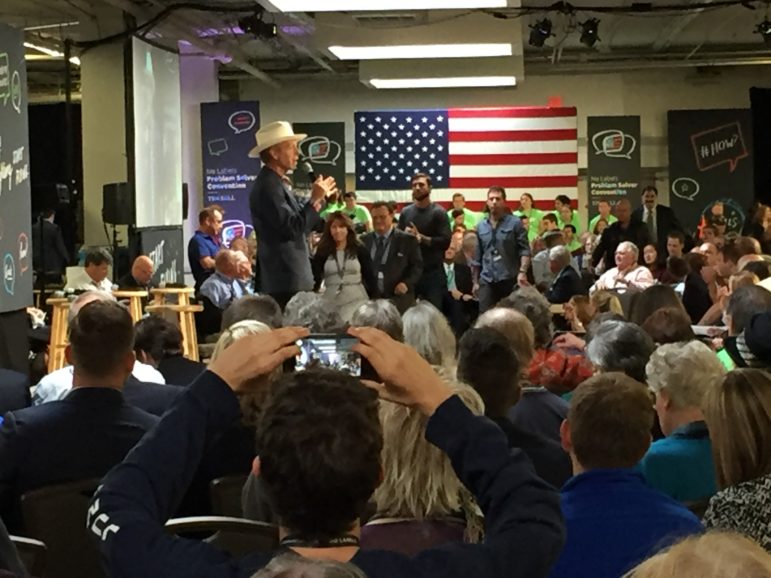 Mark McKinnon, No Labels co-founder, introduces The Creative Collective for the afternoon session.