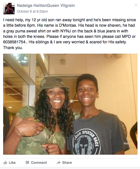 The original Facebook post by Nadeige Vilgrain on Facebook.