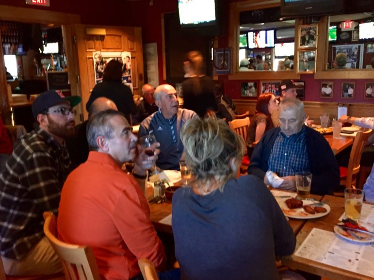 Stan Spirou enjoying the Philadelphia Eagles at Billy's Sports Bar.